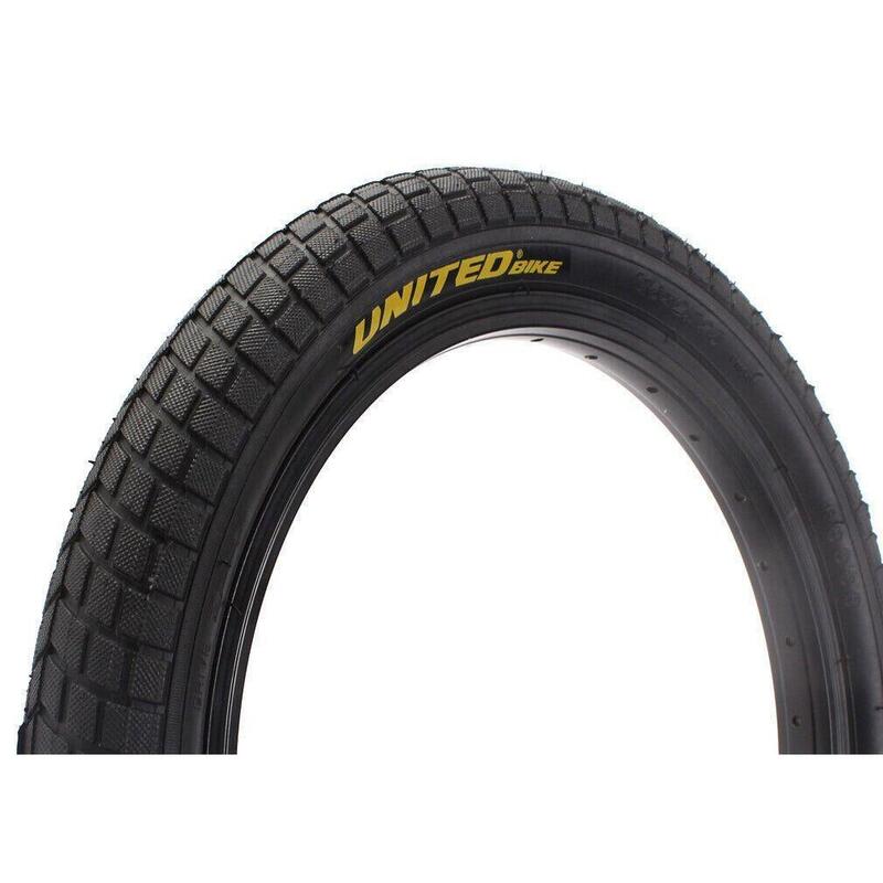 Set anvelope BMX KHE UNITED 16 inch x 2,125 inch negru + cameră AV
