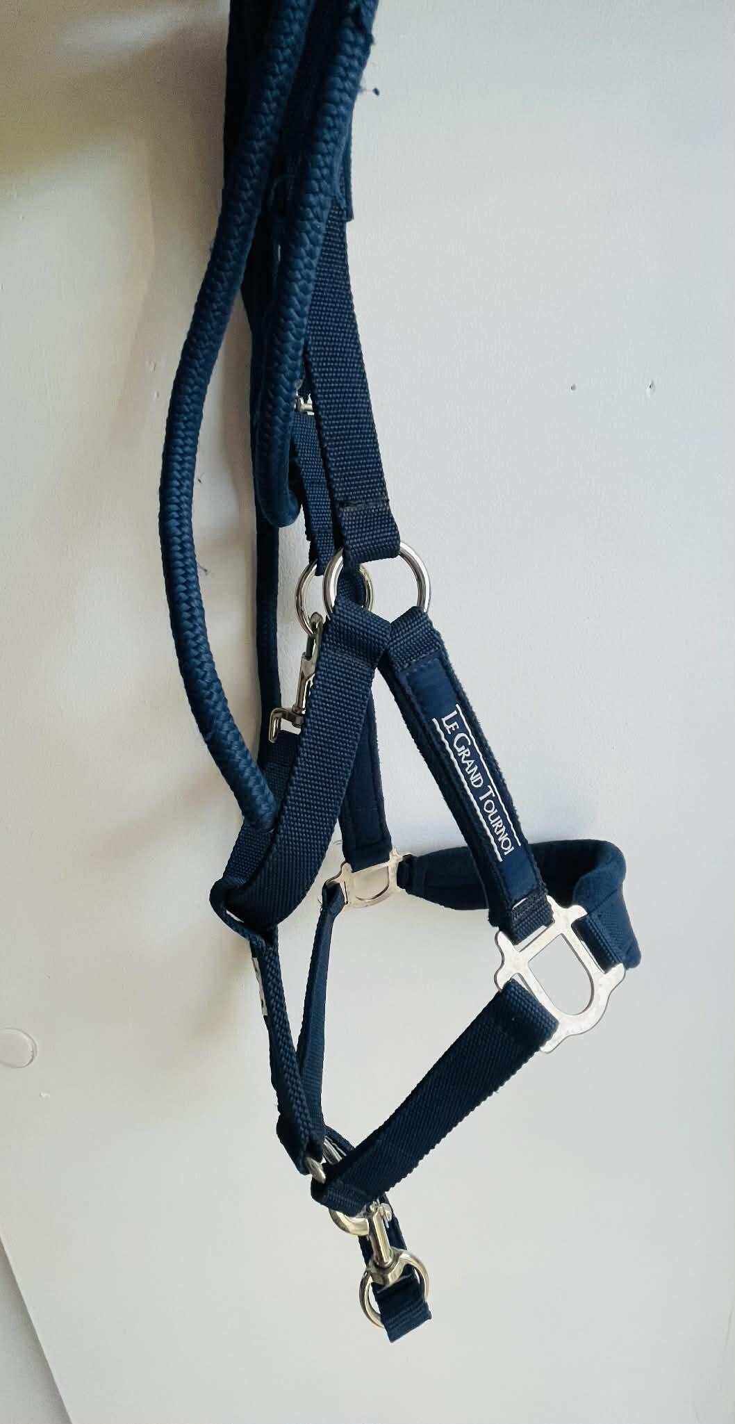 Entre Particuliers - Licol+ longe bleu marine taille full 3/7
