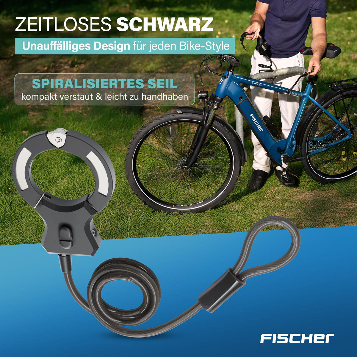 FISCHER Spiralschloss Schelle - RK120/10 120 cm 6/7