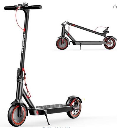 Trottinette électrique pliable TODIMART T3S avec pneus 8,5" et feux clignotants