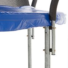 Trampoline FPR Ø 430 filet intérieur échelle bleu jardin sécurisé 6/7