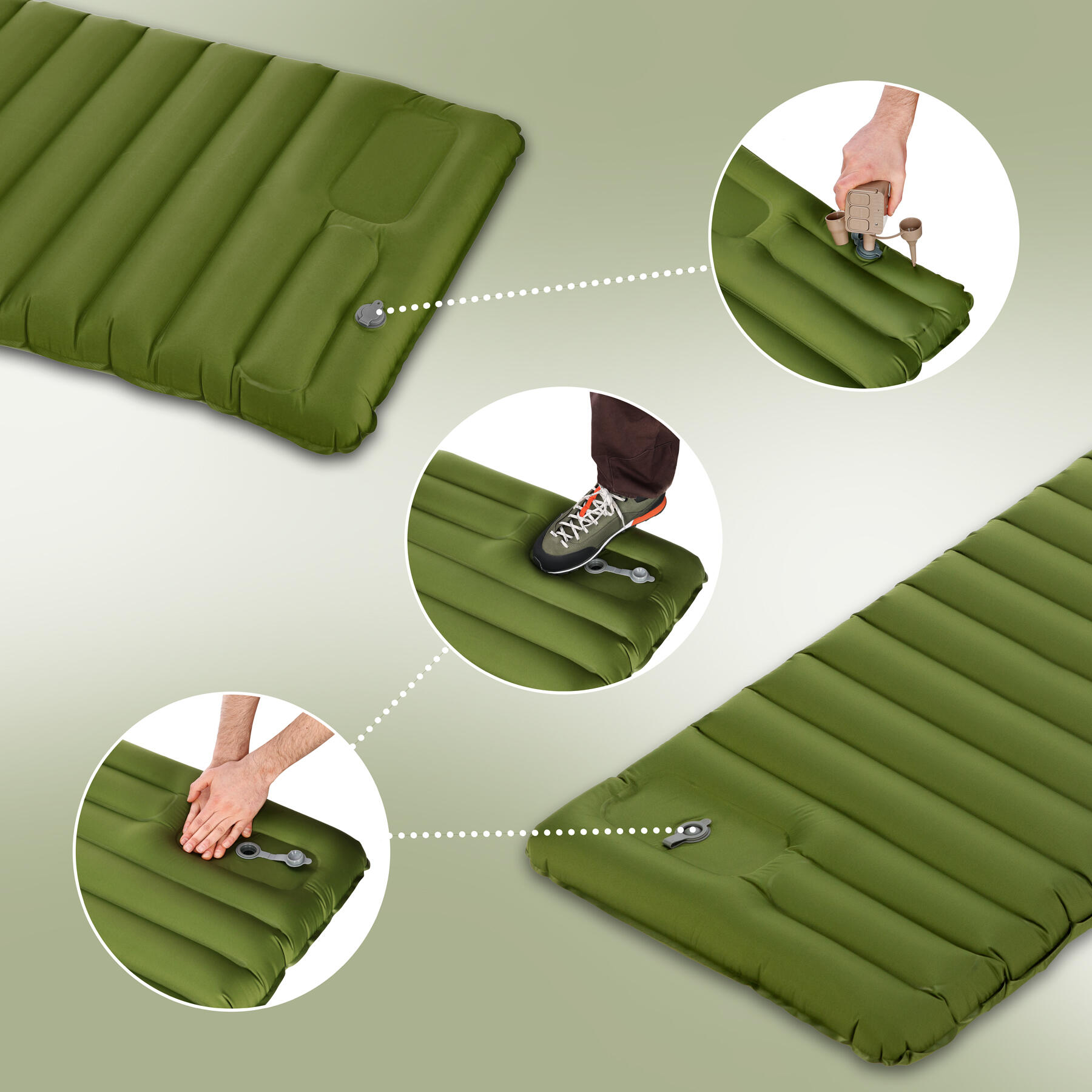 Tapis de camping avec pompe intégrée NC4402 Nils Camp 3/7