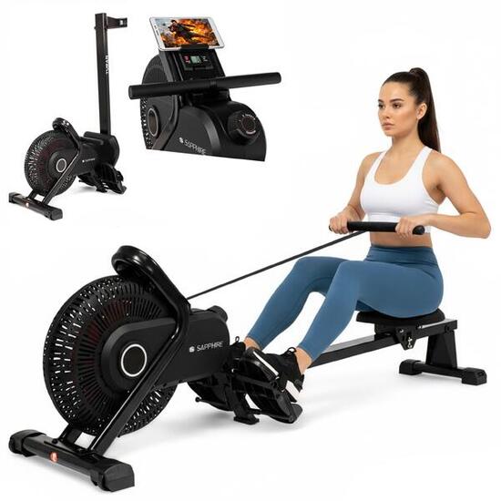 Wioślarz treningowy powietrzno-magnetyczny Sapphire Turan