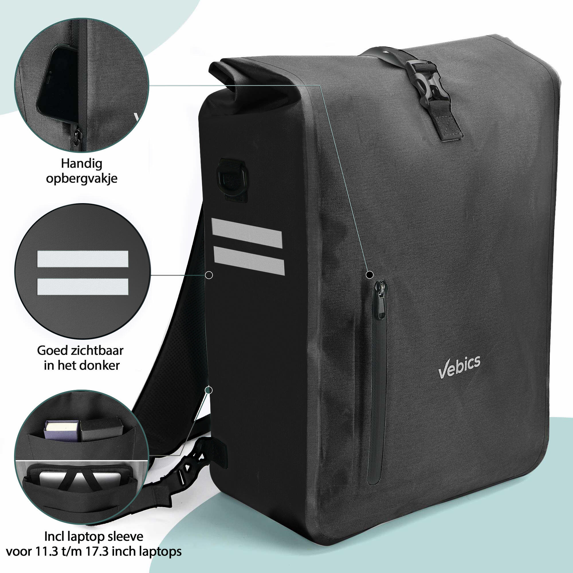 Sac à dos Vebics pour ordinateur portable - Imperméable 3/7
