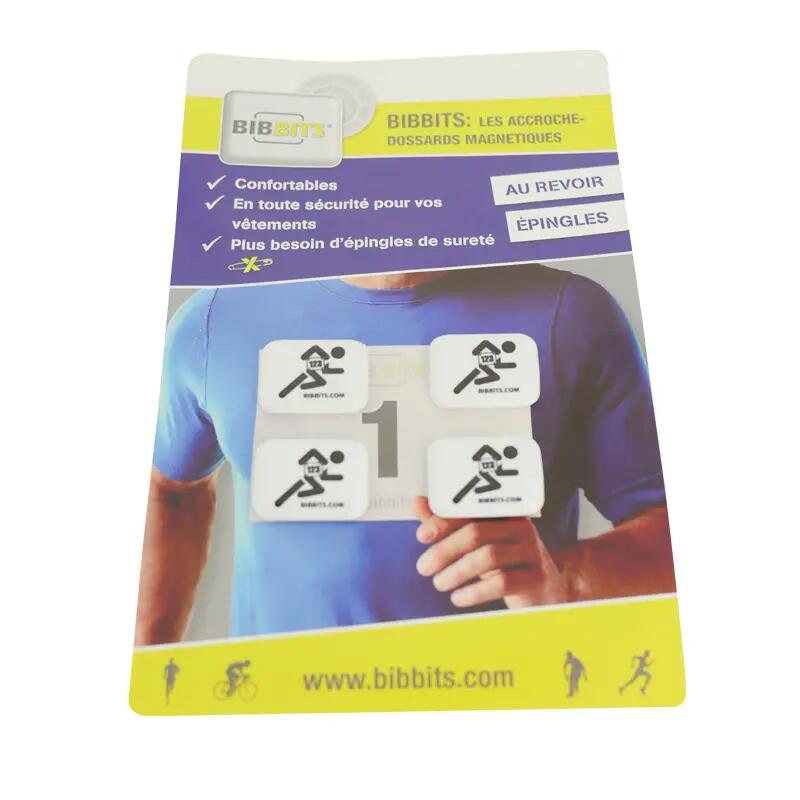 Accroches dossards magnétiques silhouette coureur Bibbits 2/4