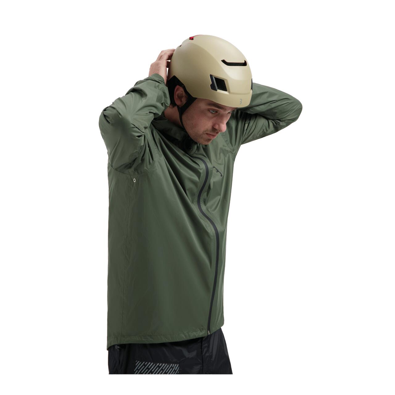 Multifunktionale Regenjacke Unisex MultiShield XL Olivgrün 3/4