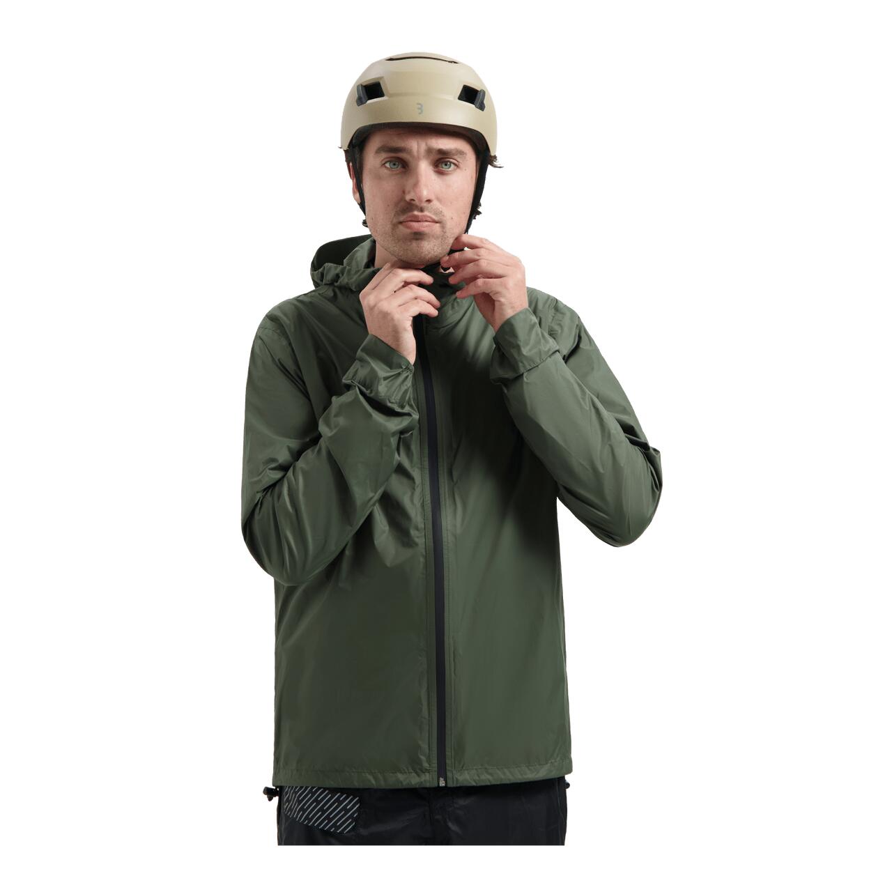 Multifunktionale Regenjacke Unisex MultiShield XL Olivgrün 2/4