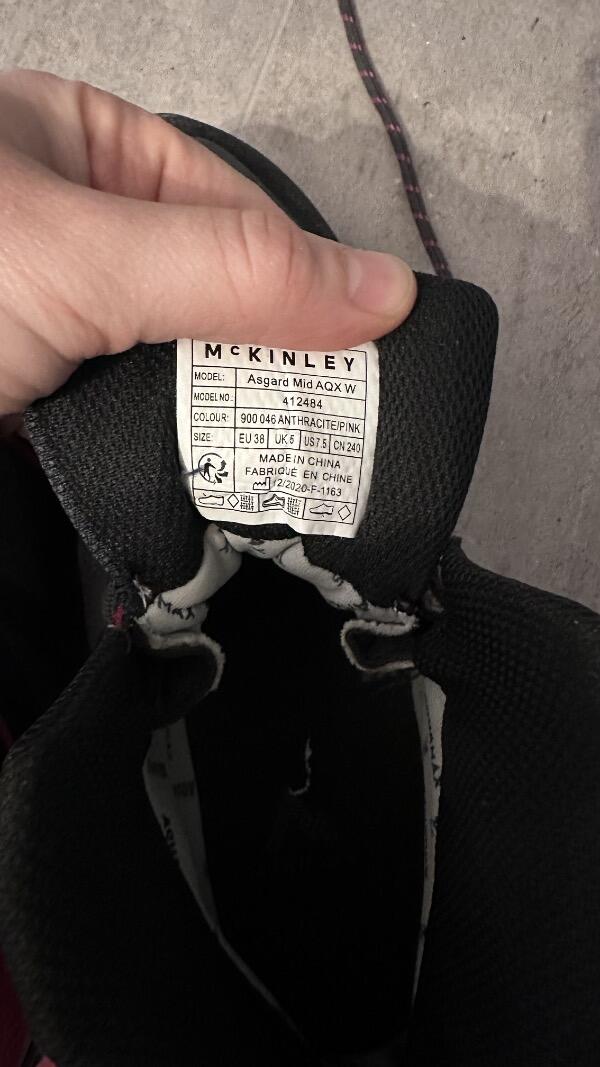 Entre Particuliers - chaussures de randonnée grises McKinley taille 38 4/4
