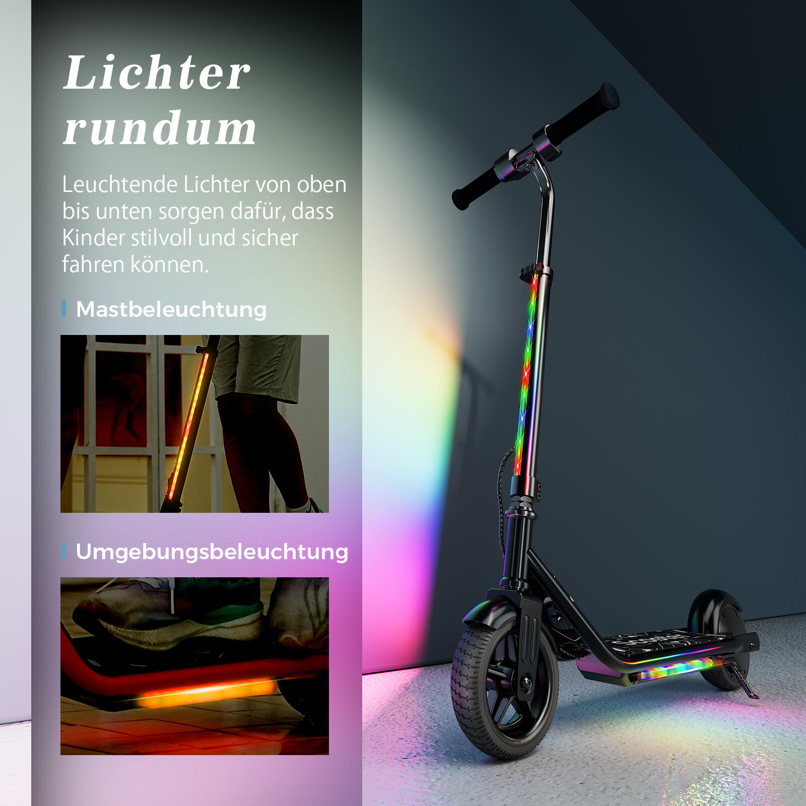Trottinette électrique unisexe pour enfants 3/7