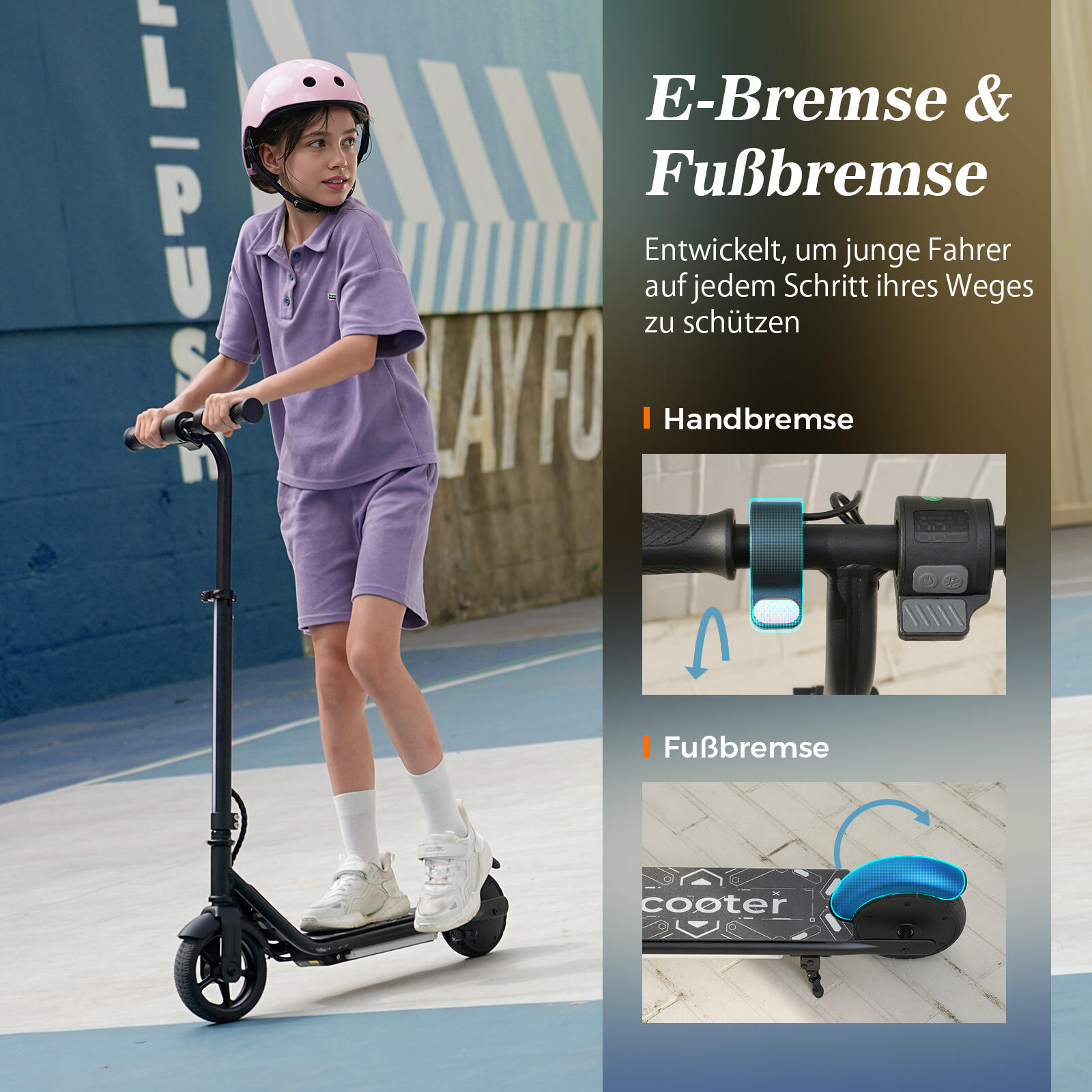 Trottinette électrique unisexe pour enfants 2/7