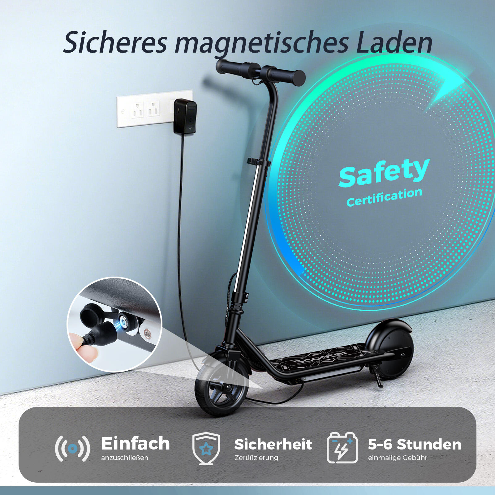 Trottinette électrique unisexe pour enfants 4/7
