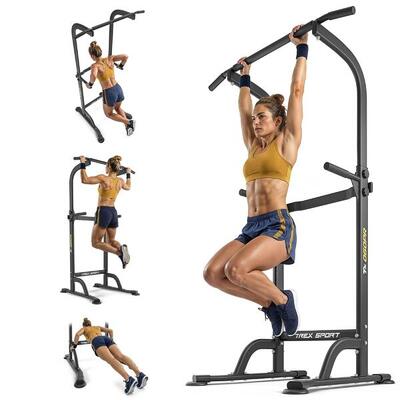 Power tower dip station & pull-up bar trex sport tx-060pr 150 kg