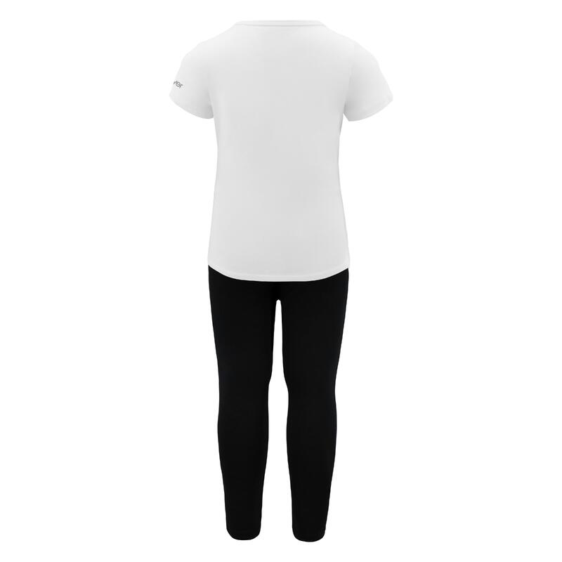 Băieți Running Completino Cotone Elasticizat Traspirant Alb-Negru Kadema