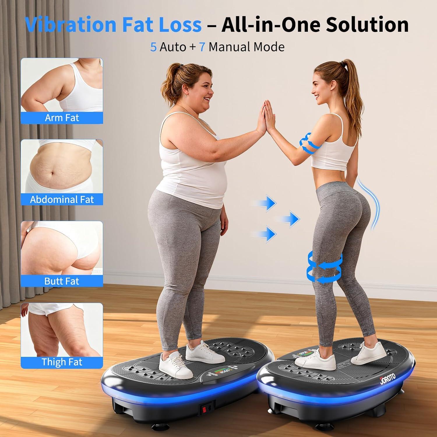 Plateforme Vibrante JV80, avec bandes de résistance, application Bluetooth,200kg 5/7