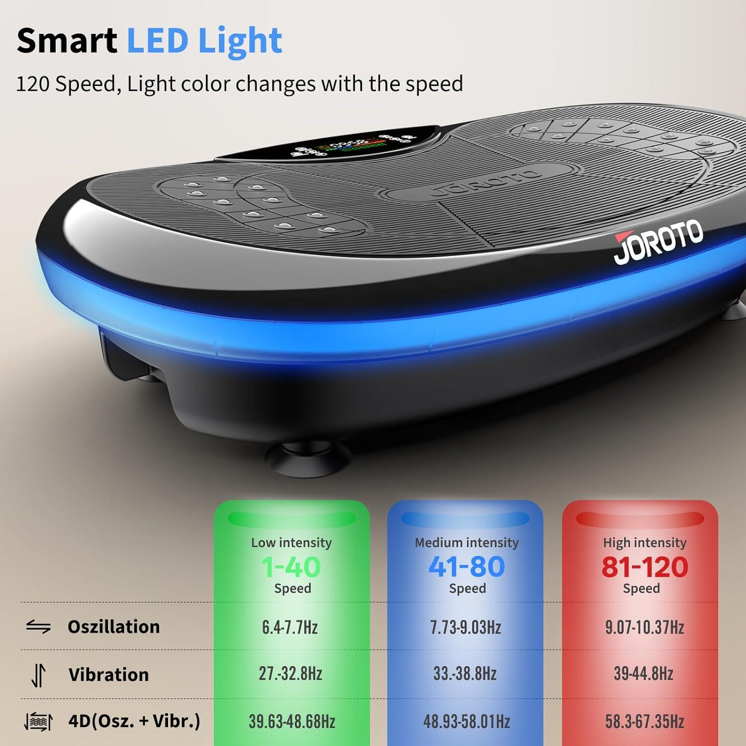 Plateforme Vibrante JV80, avec bandes de résistance, application Bluetooth,200kg 6/7