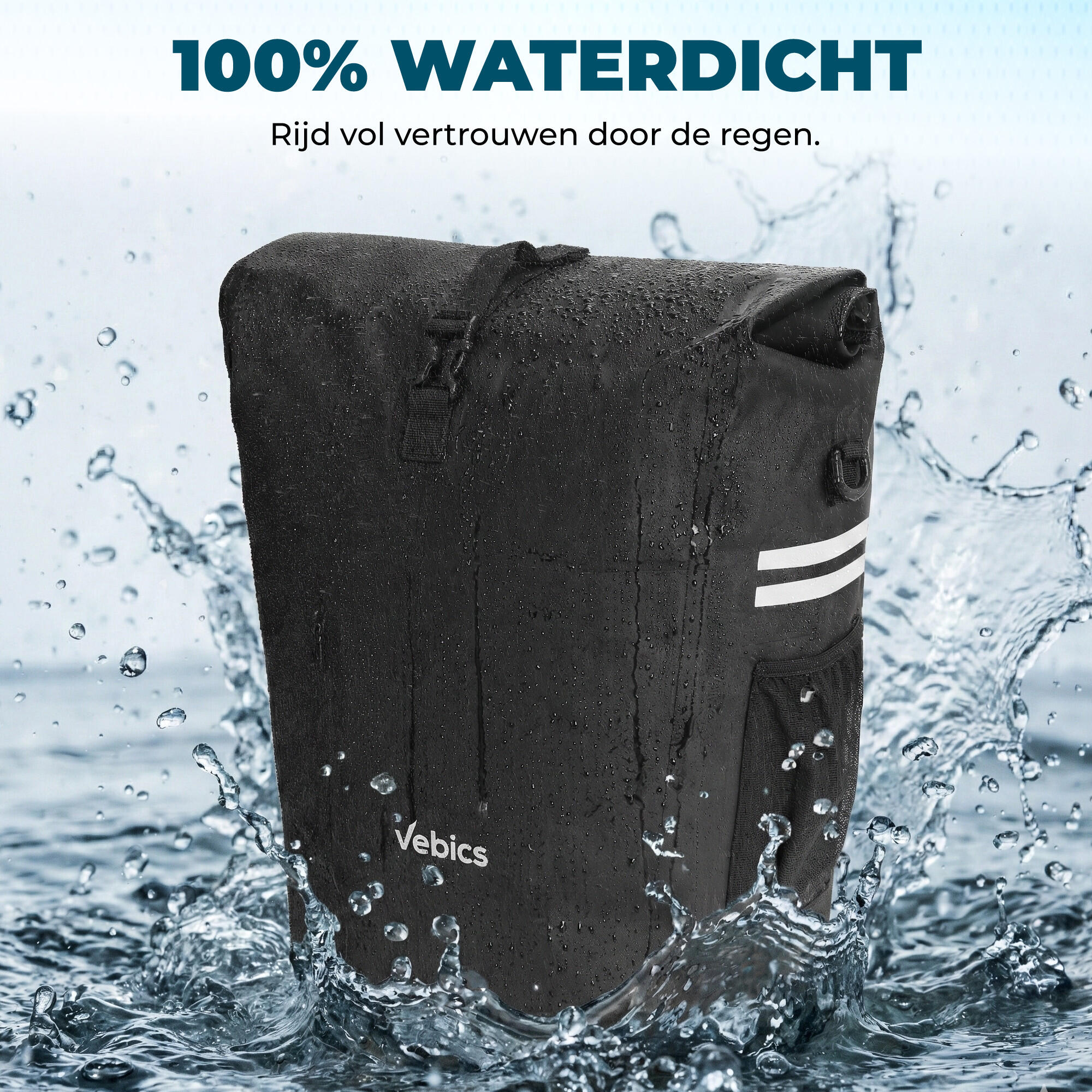 Vebics Fietstas Waterdicht Enkel  - Afneembaar 7/7