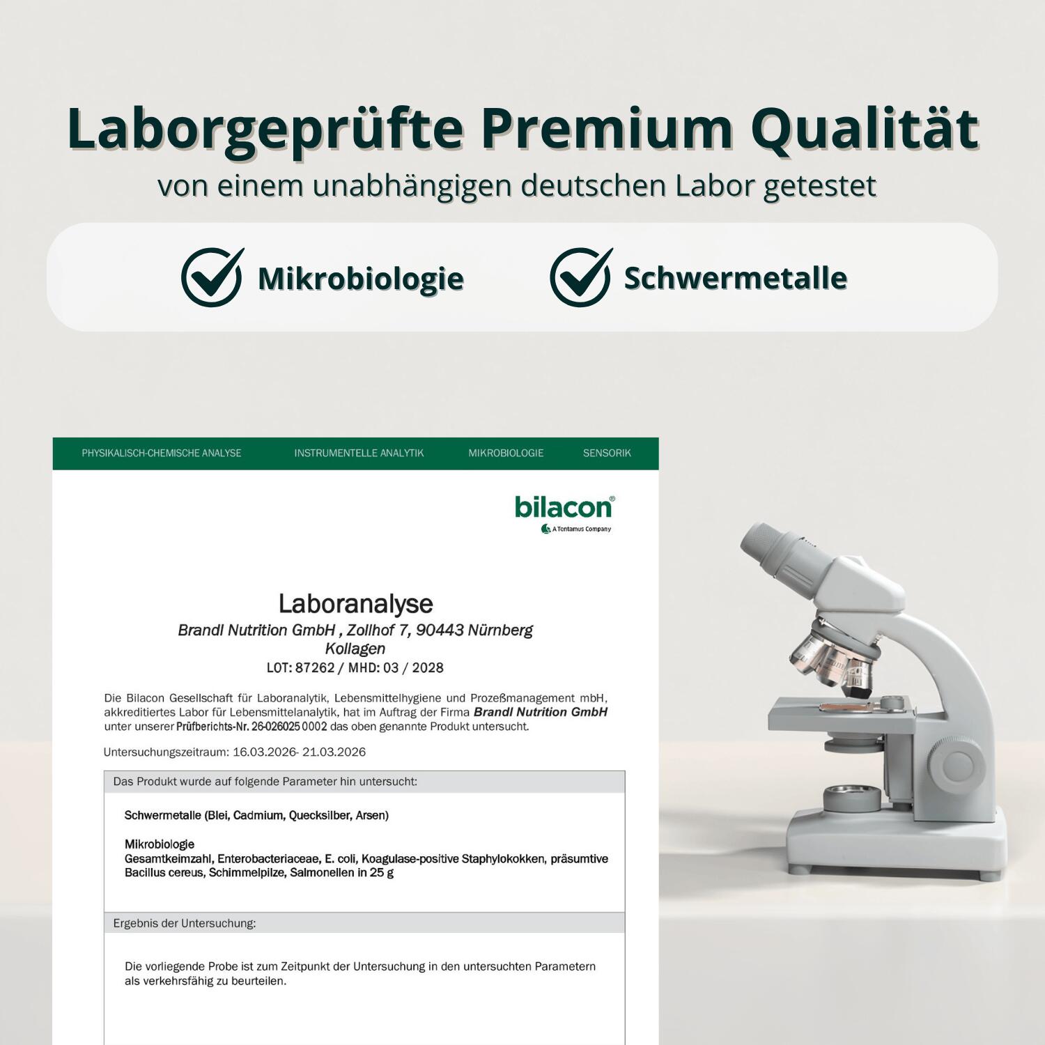 brandl® Collagen Pulver [550g] | Premiumqualität | Laborgeprüft 7/7
