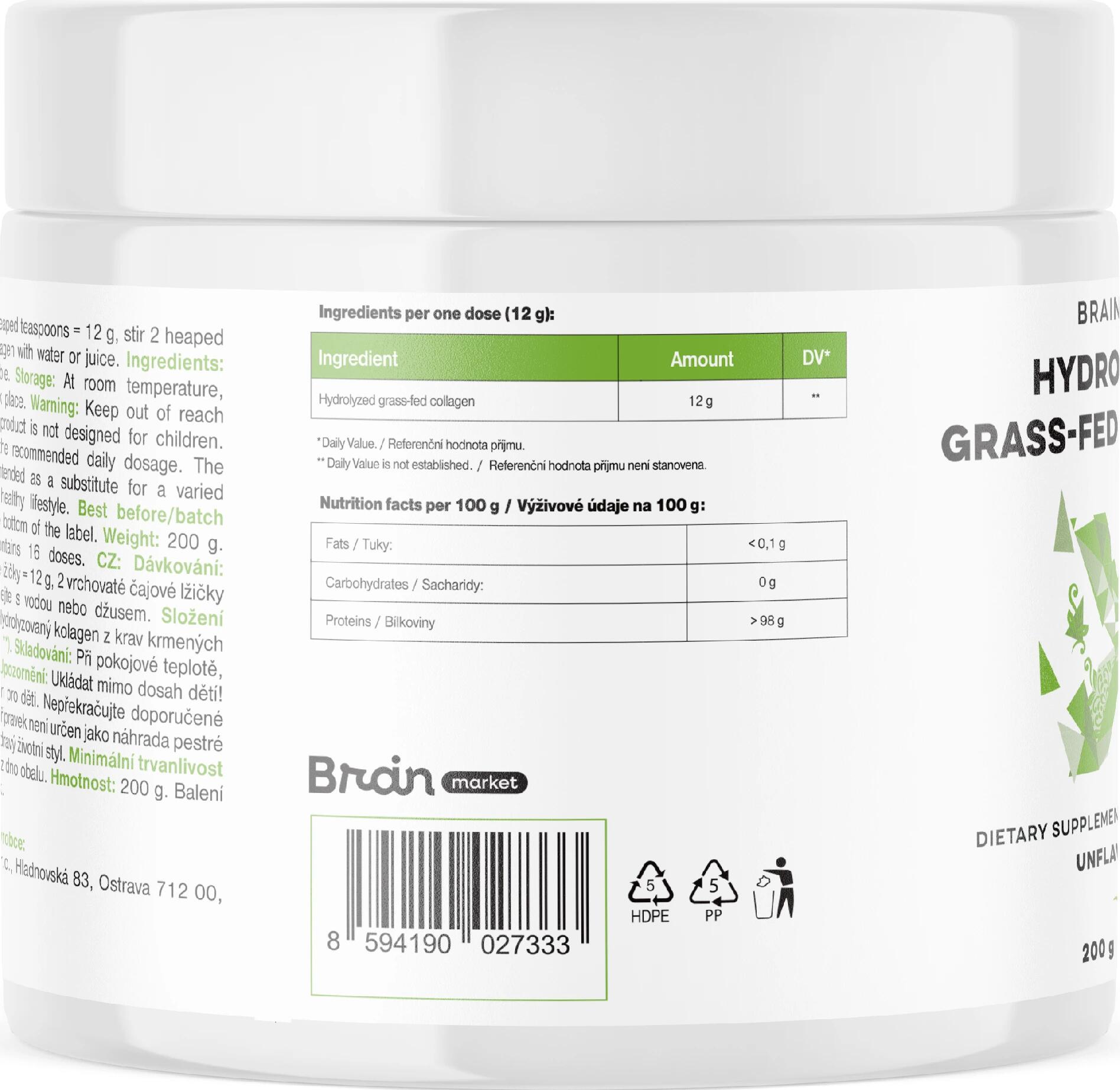 Hydrolyzovaný kolagen Grass-fed Collagen 2/5