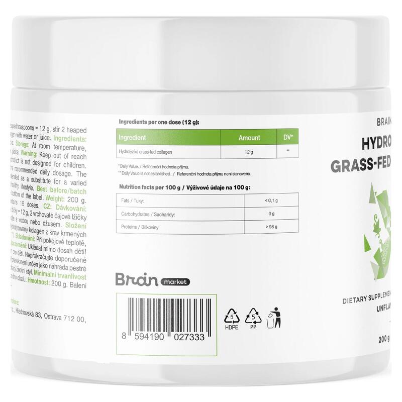 Hydrolyzovaný kolagen Grass-fed Collagen