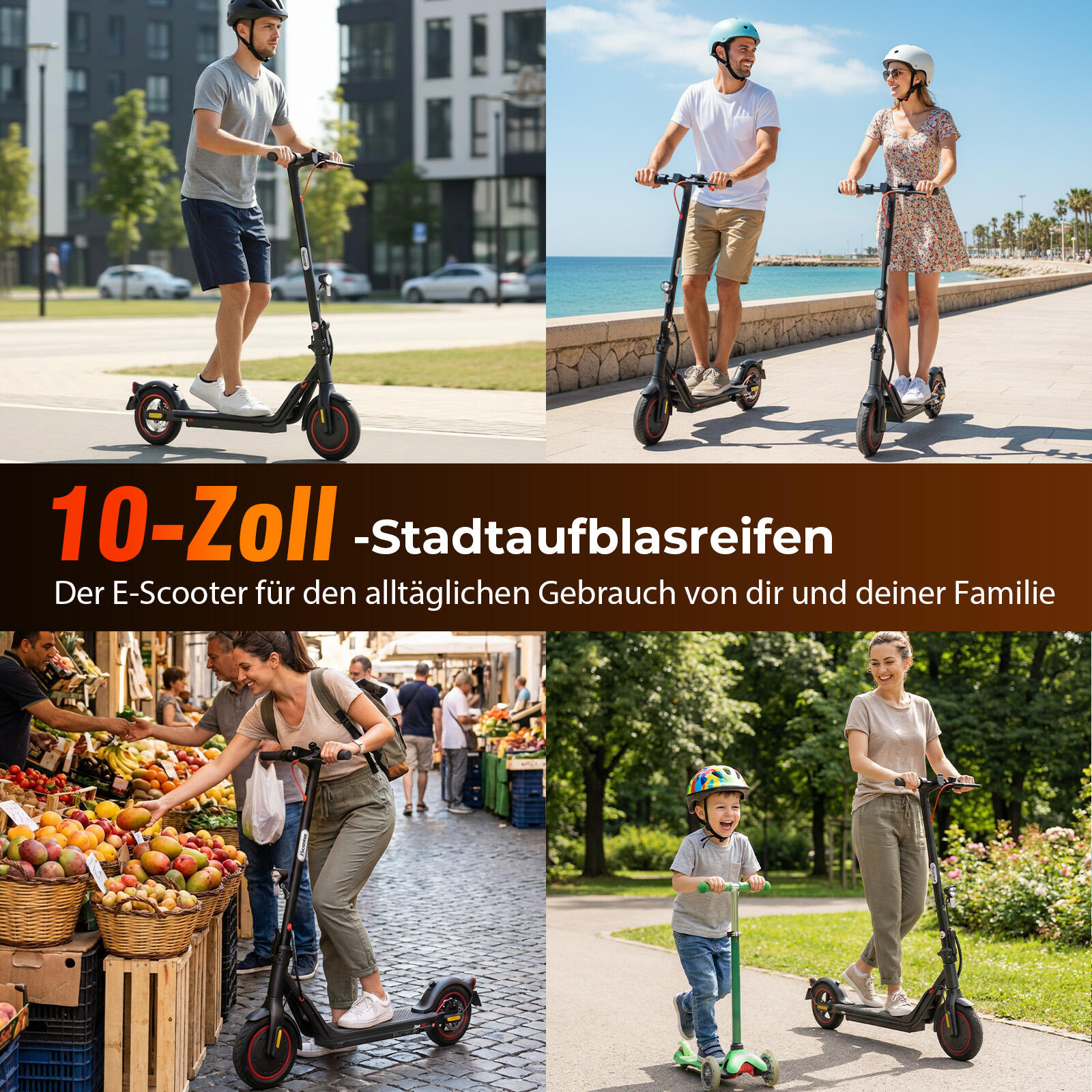 Trottinette électrique unisexe homologuée pour la route, 10 pouces 4/7