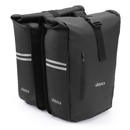 Vebics Dubbele Fietstas - 48L - 100% Waterdicht - Donkerblauw