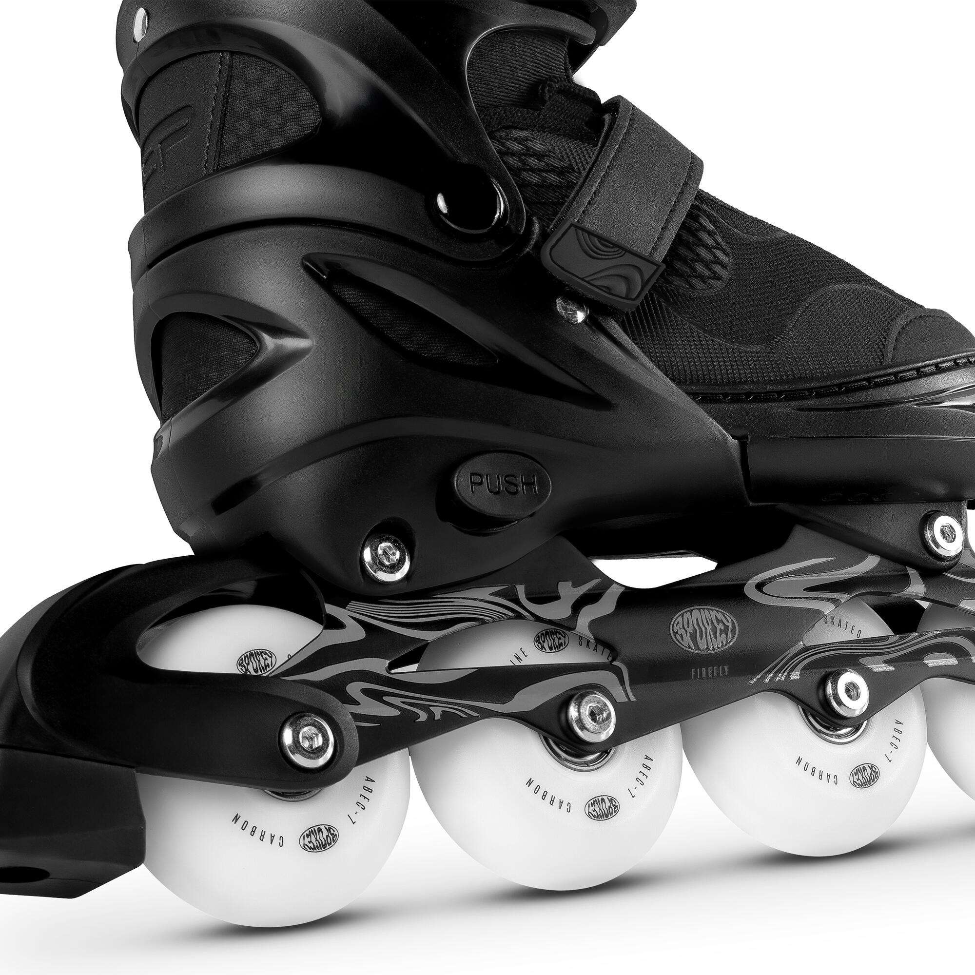 Rolki regulowane ze świecącymi kółkami LED Spokey Firefly 7/7
