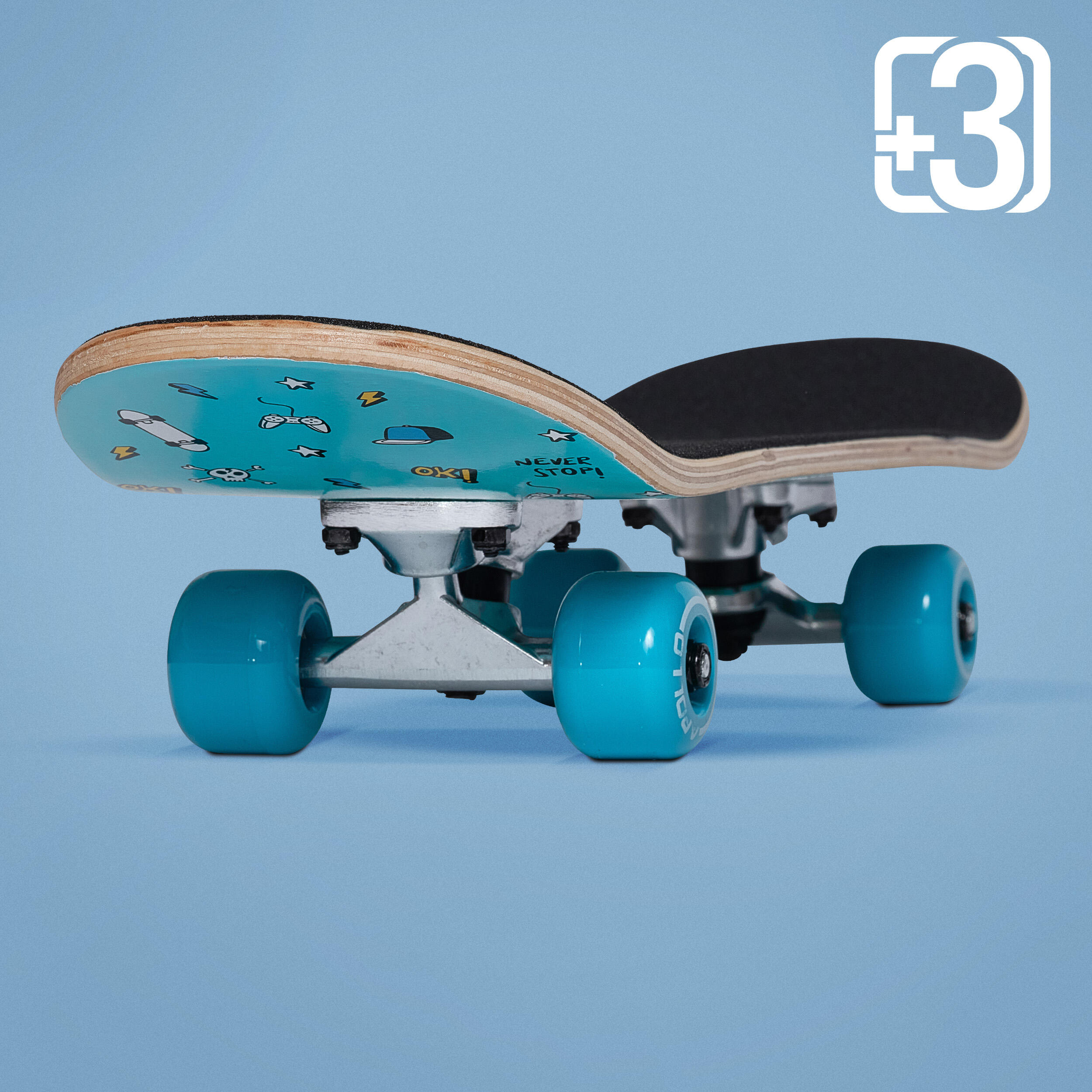 Skateboard infantil Apollo 61cm - tabla completa para principiantes 2/7