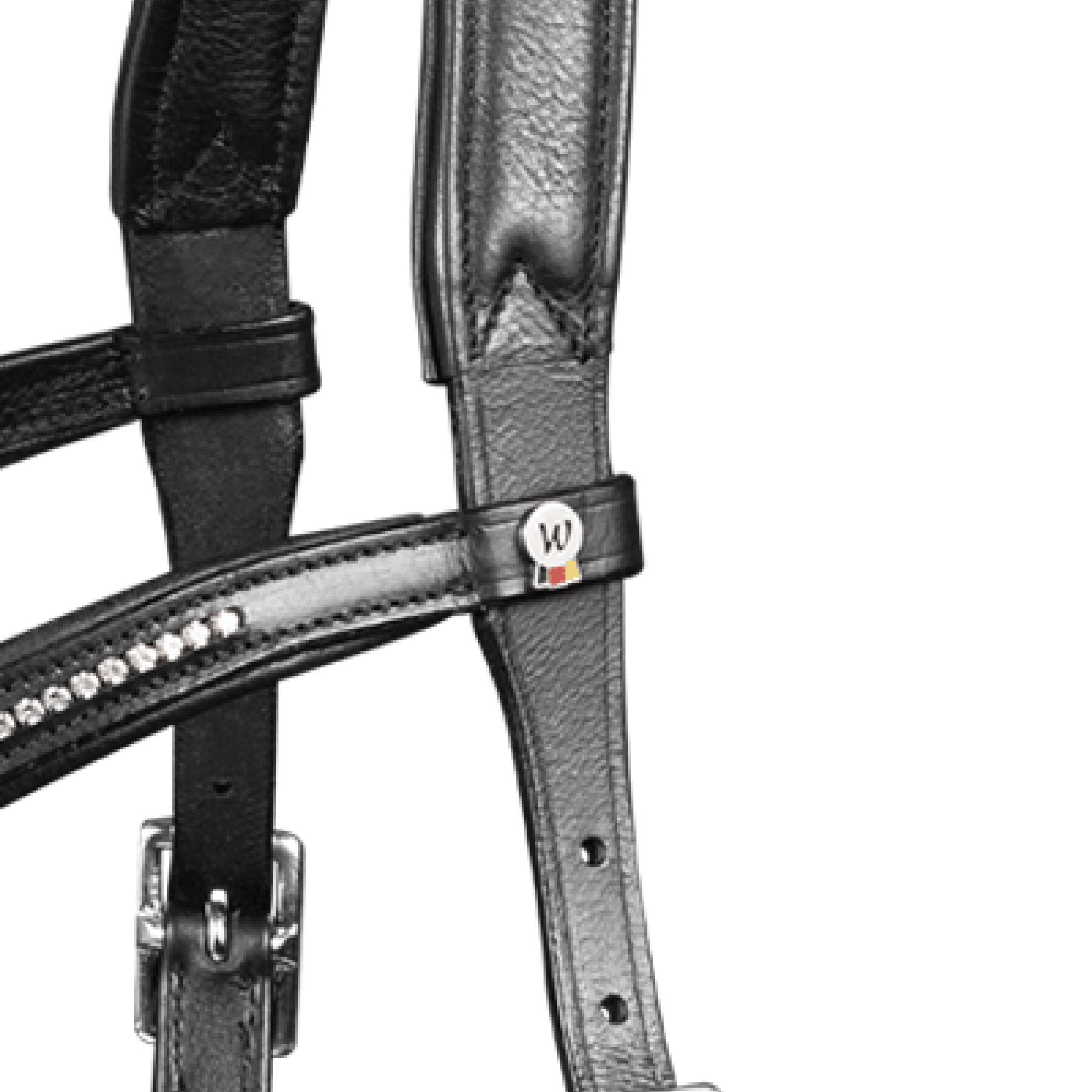 Bridon sans mors pour cheval Waldhausen X-Line Nuova 3/5