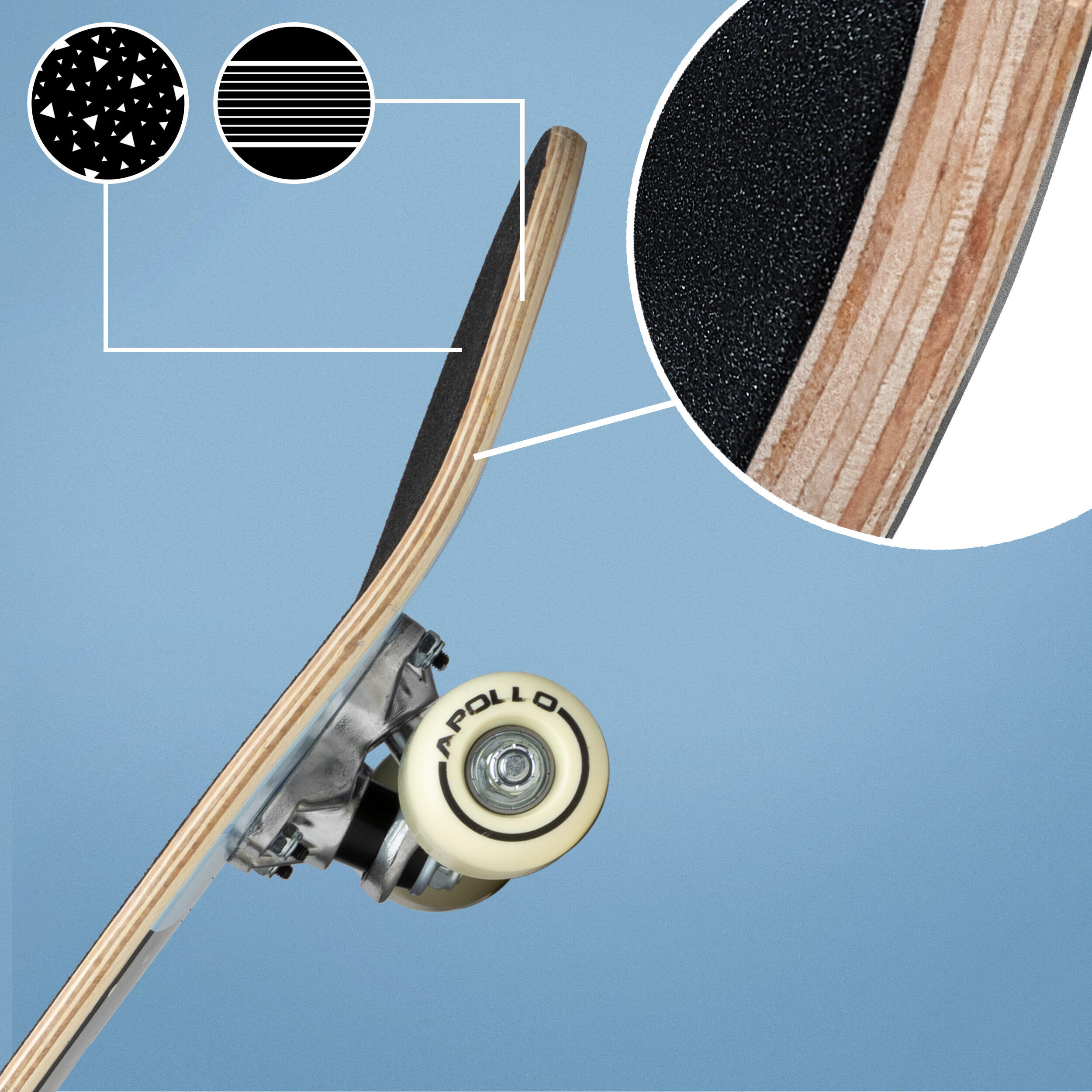 Skateboard enfant Apollo 61 cm – planche complète débutant 4/7