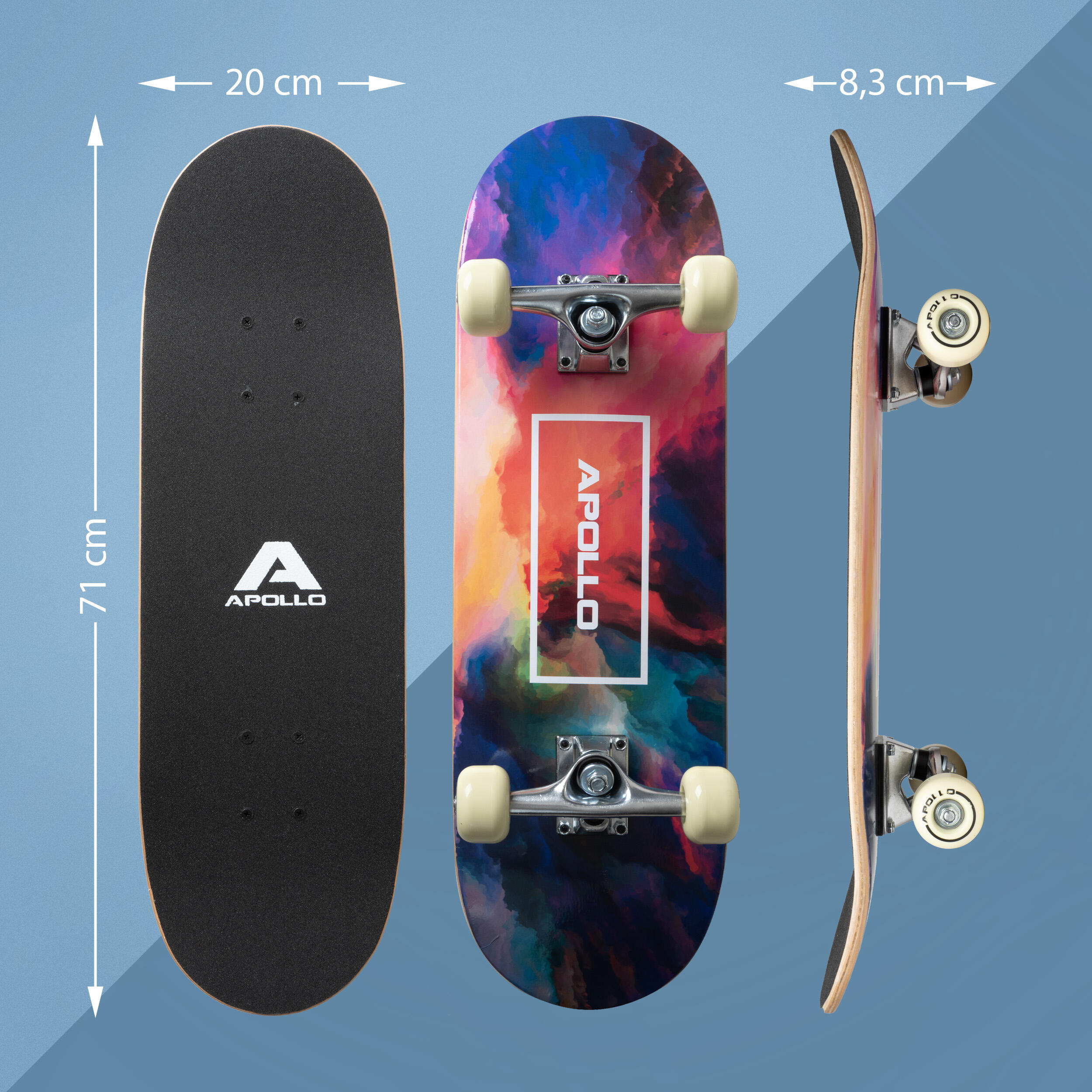 Skateboard enfant Apollo 71 cm – planche complète débutant 5/7