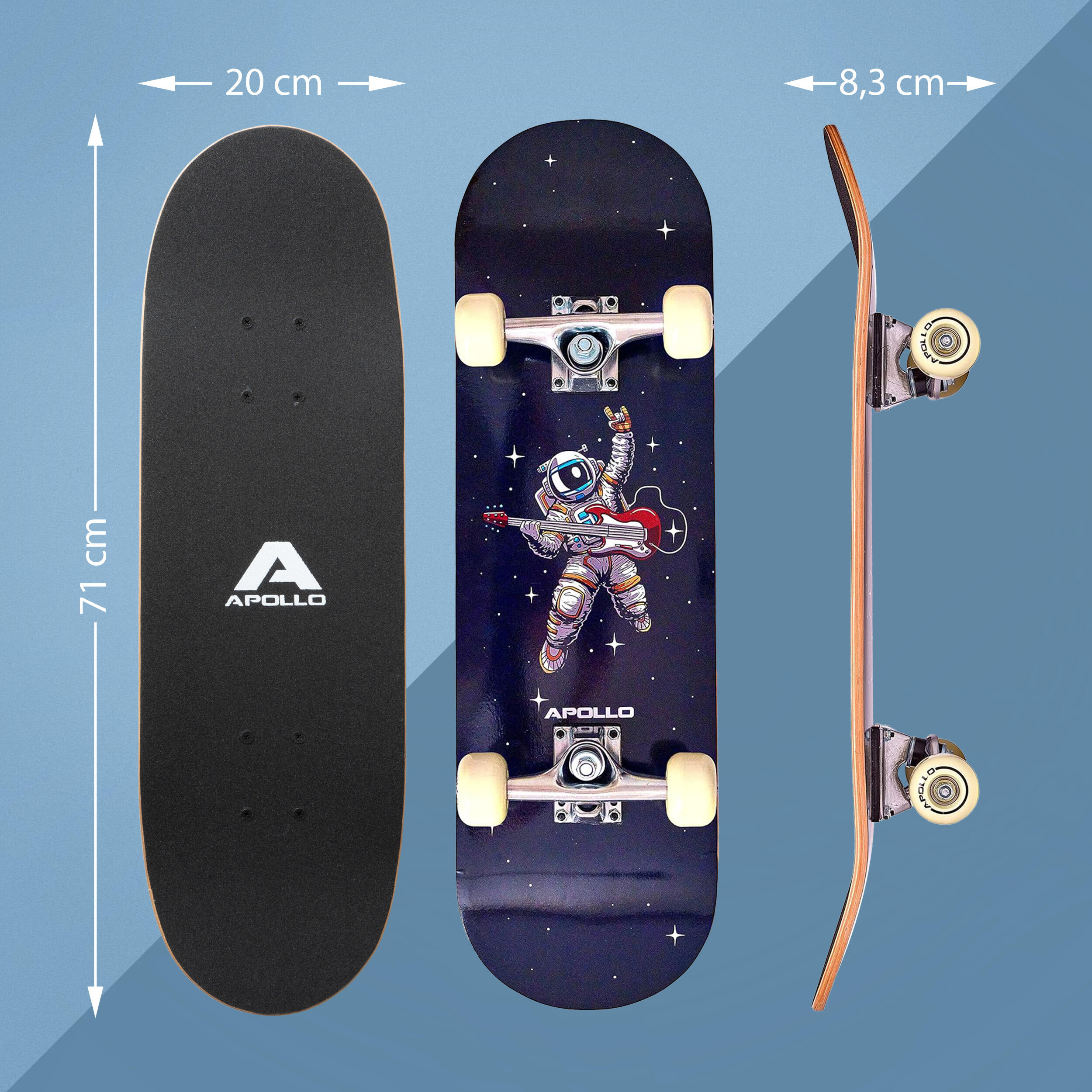Skateboard enfant Apollo 71 cm – planche complète débutant 5/7
