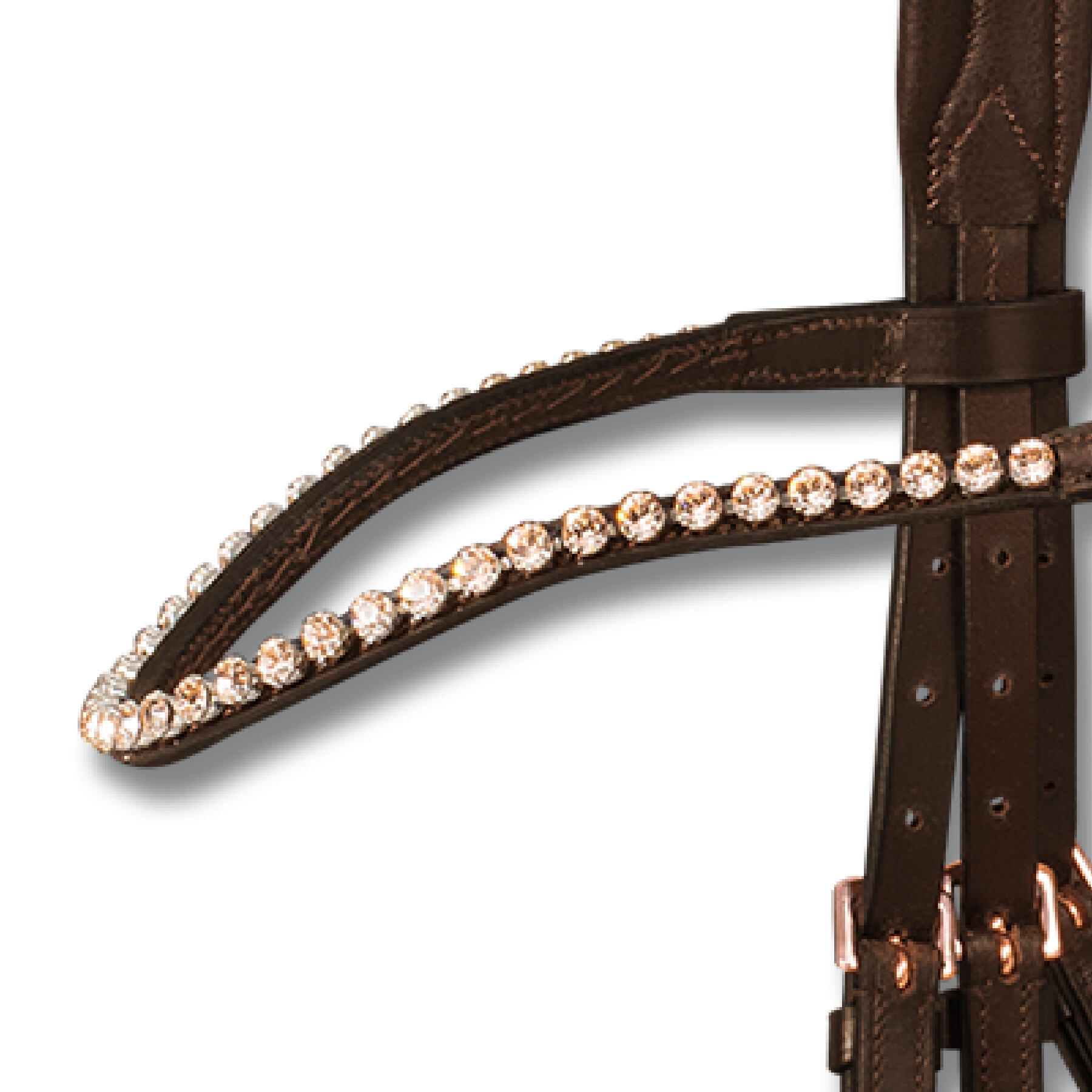 Bridón de equitación con muserola combinada rosa Waldhausen X-Line 3/4