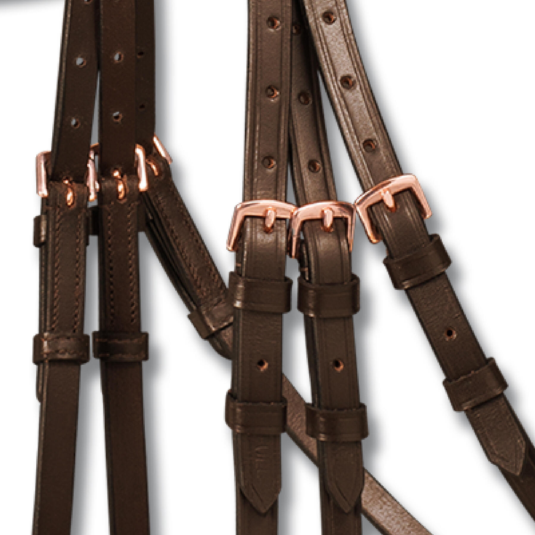Bridón de equitación con muserola combinada rosa Waldhausen X-Line 2/4