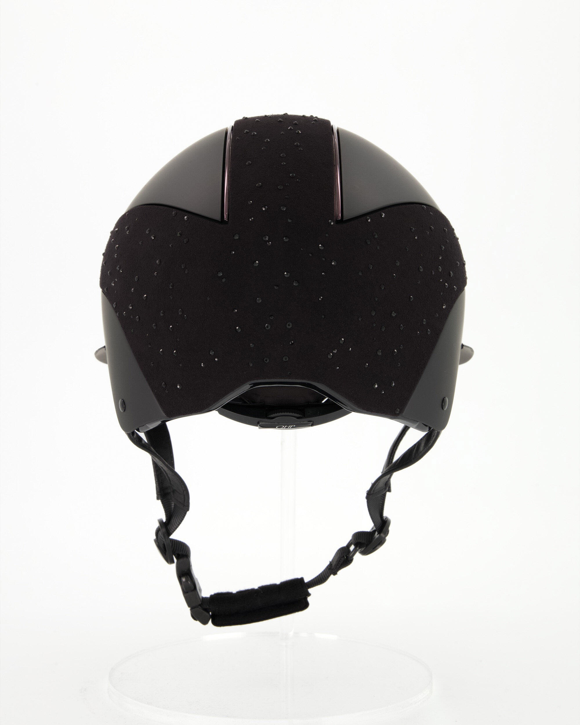 QHP Paardrijcap Ohio Polo Visor - Zwart 5/7