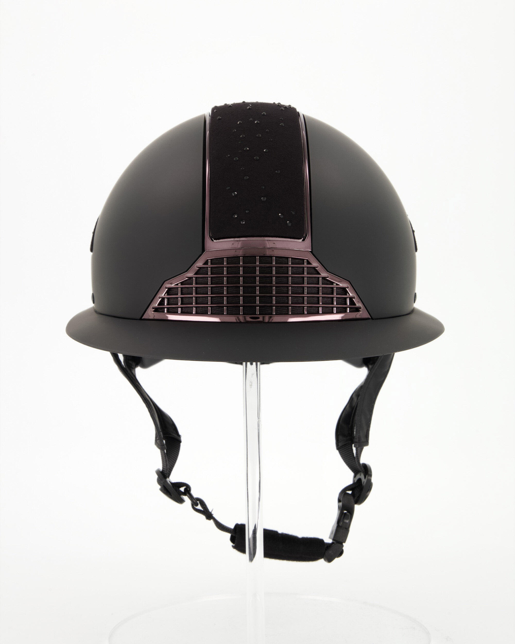 QHP Paardrijcap Ohio Polo Visor - Zwart 7/7