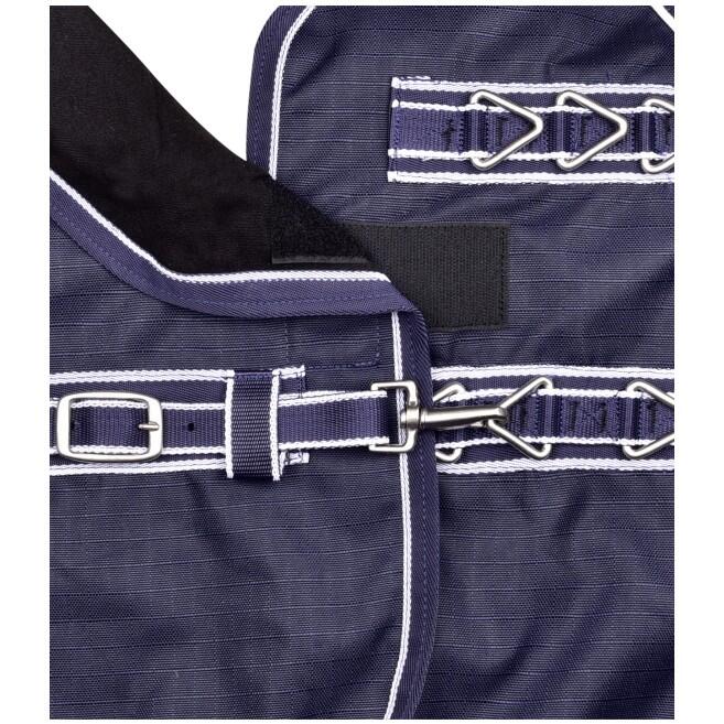 Outdoordecke Highneck 200g Füllung 600D ECONOMIC marine/weiß 4/5