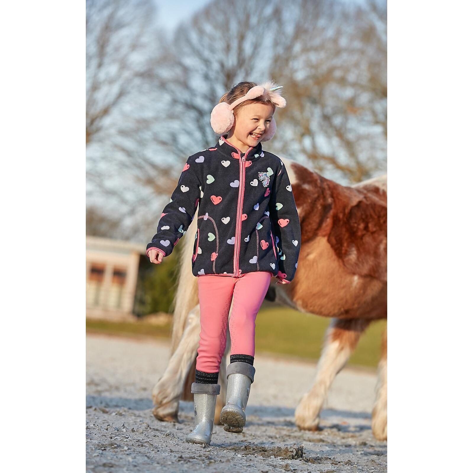 Reitleggings Full Grip, Mädchen Equipage Java 2/7