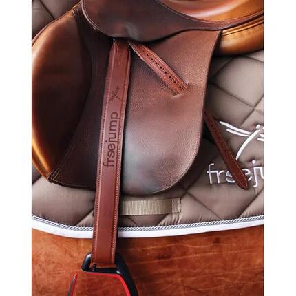 Etrivières équitation cuir Freejump Classic Wide