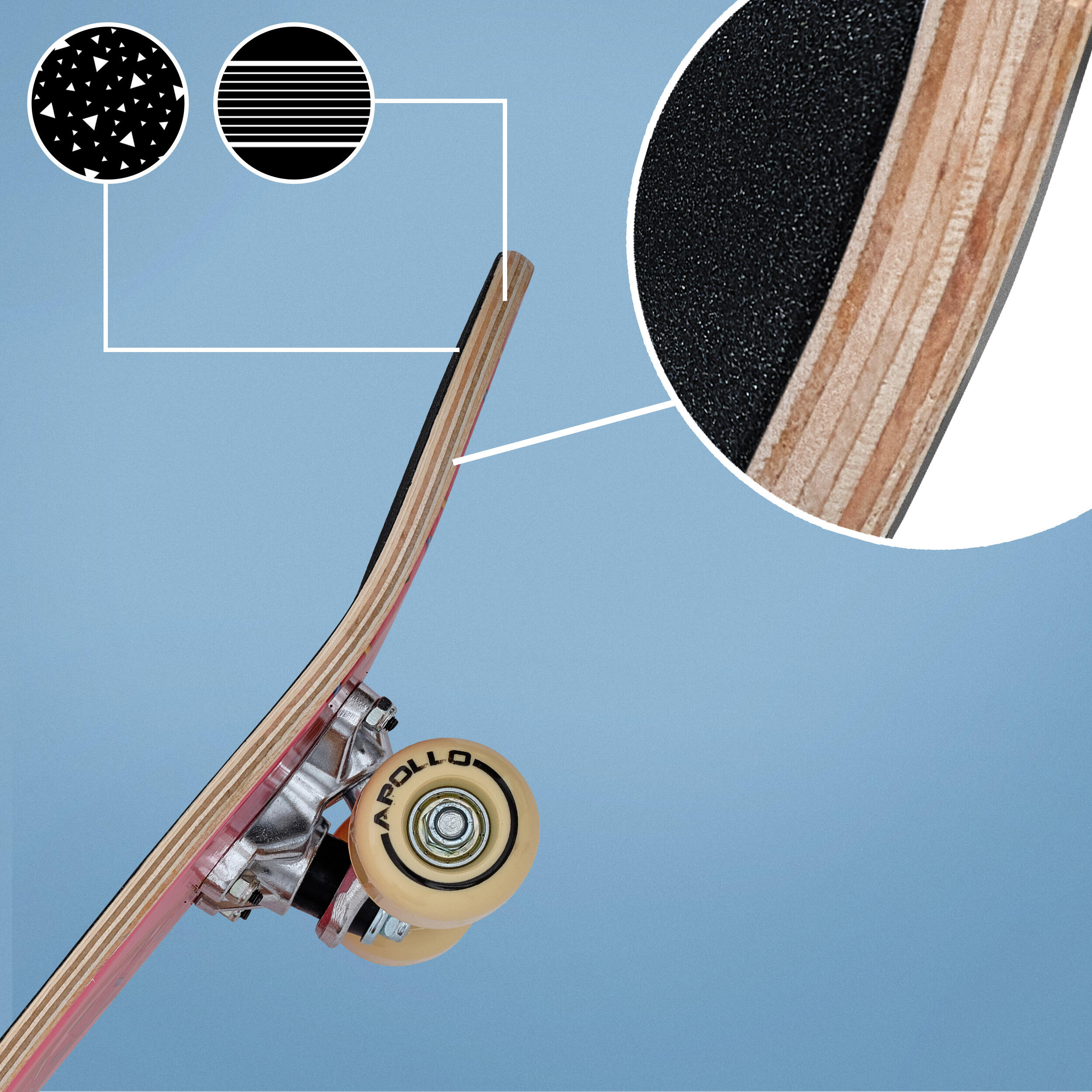 Apollo Kinder Skateboard 61 cm – Komplettboard für Einsteiger 4/7