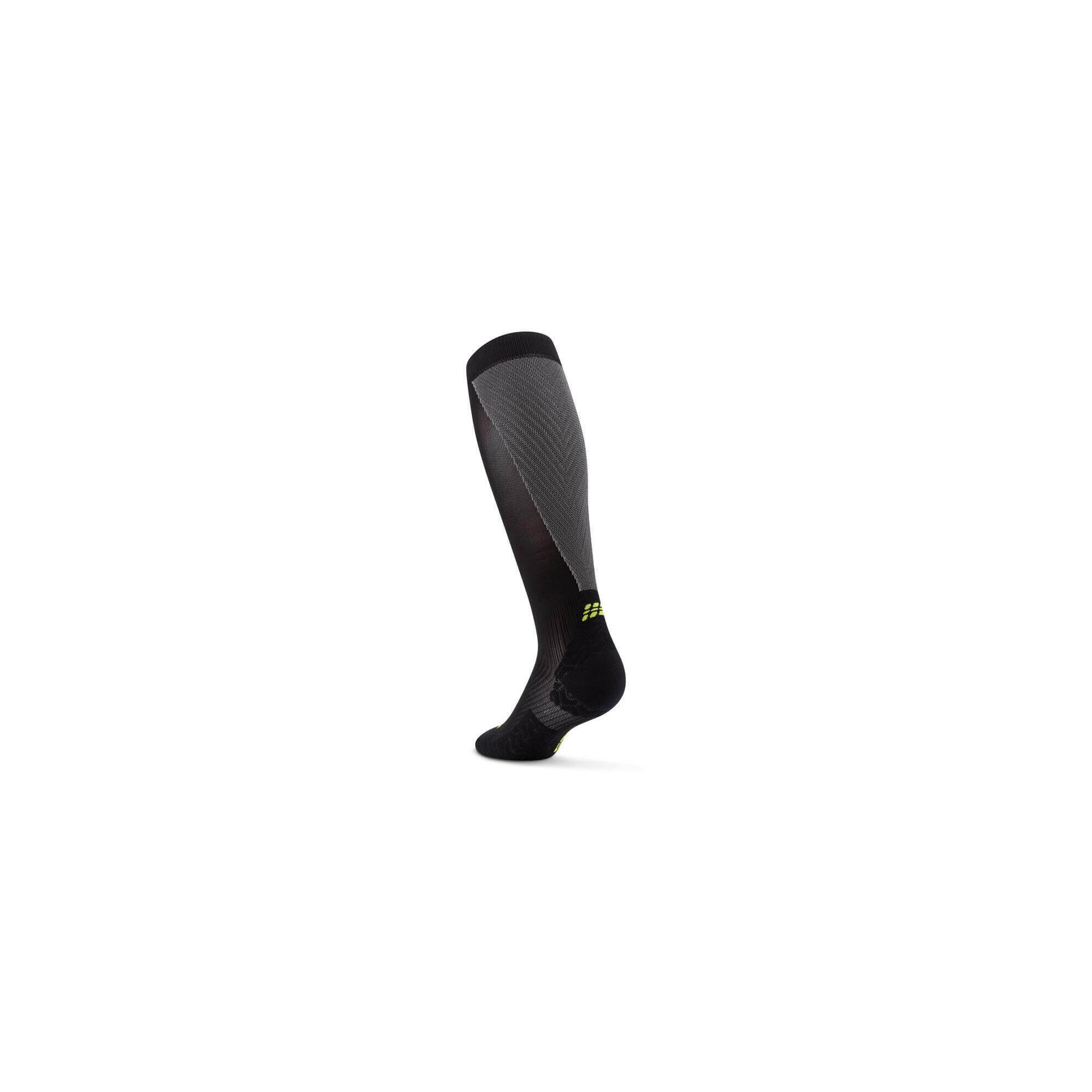 Șosete compresie înalte CEP Run Ultralight 4.0 femei - negru/gri