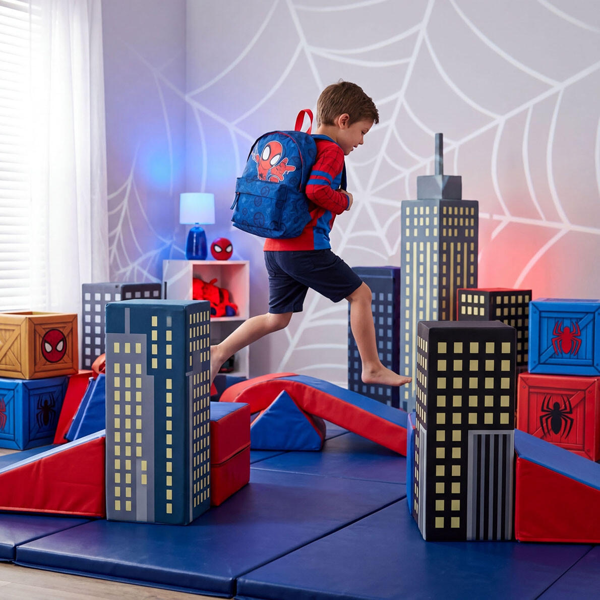 Mochila infantil Spidey 31 cm azul com 2 compartimentos 200-4233 SPIDEY 5/7