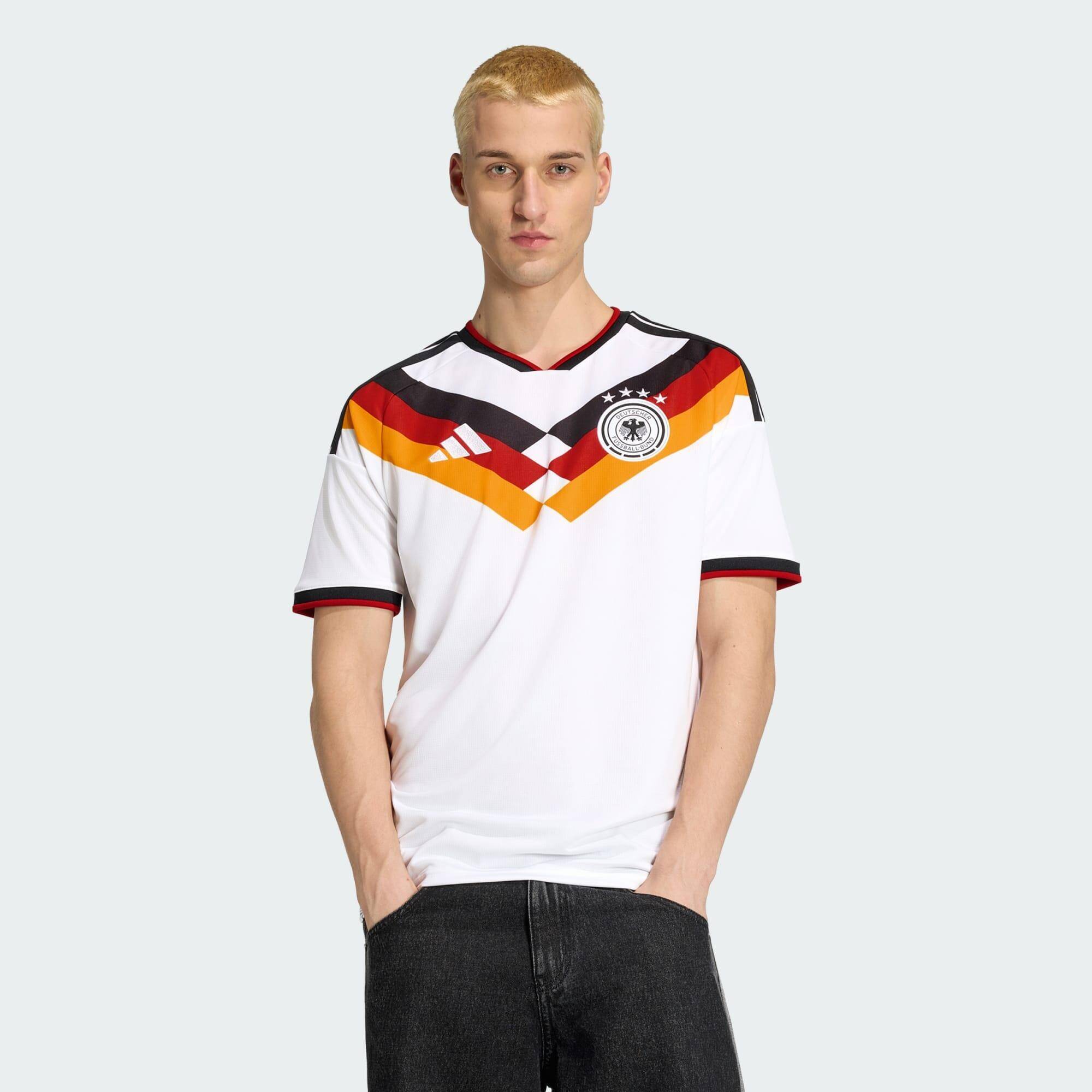 Adidas DFB H JSY Men Football JERSEYS White -  3