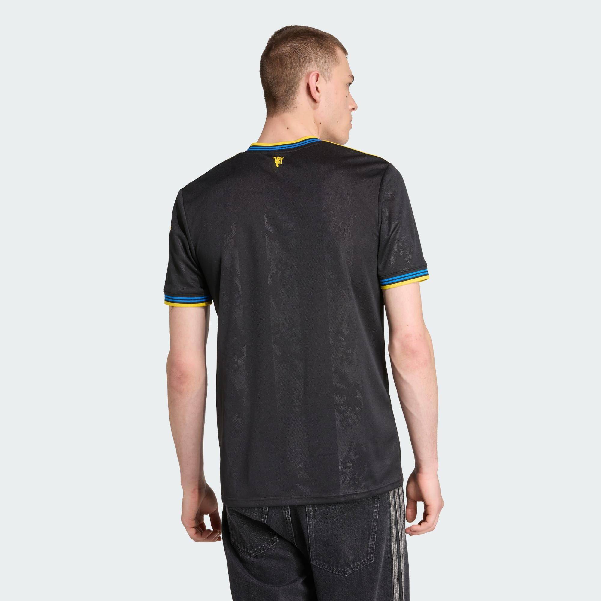 Adidas MUFC 3 JSY Men Football JERSEYS Black -  4