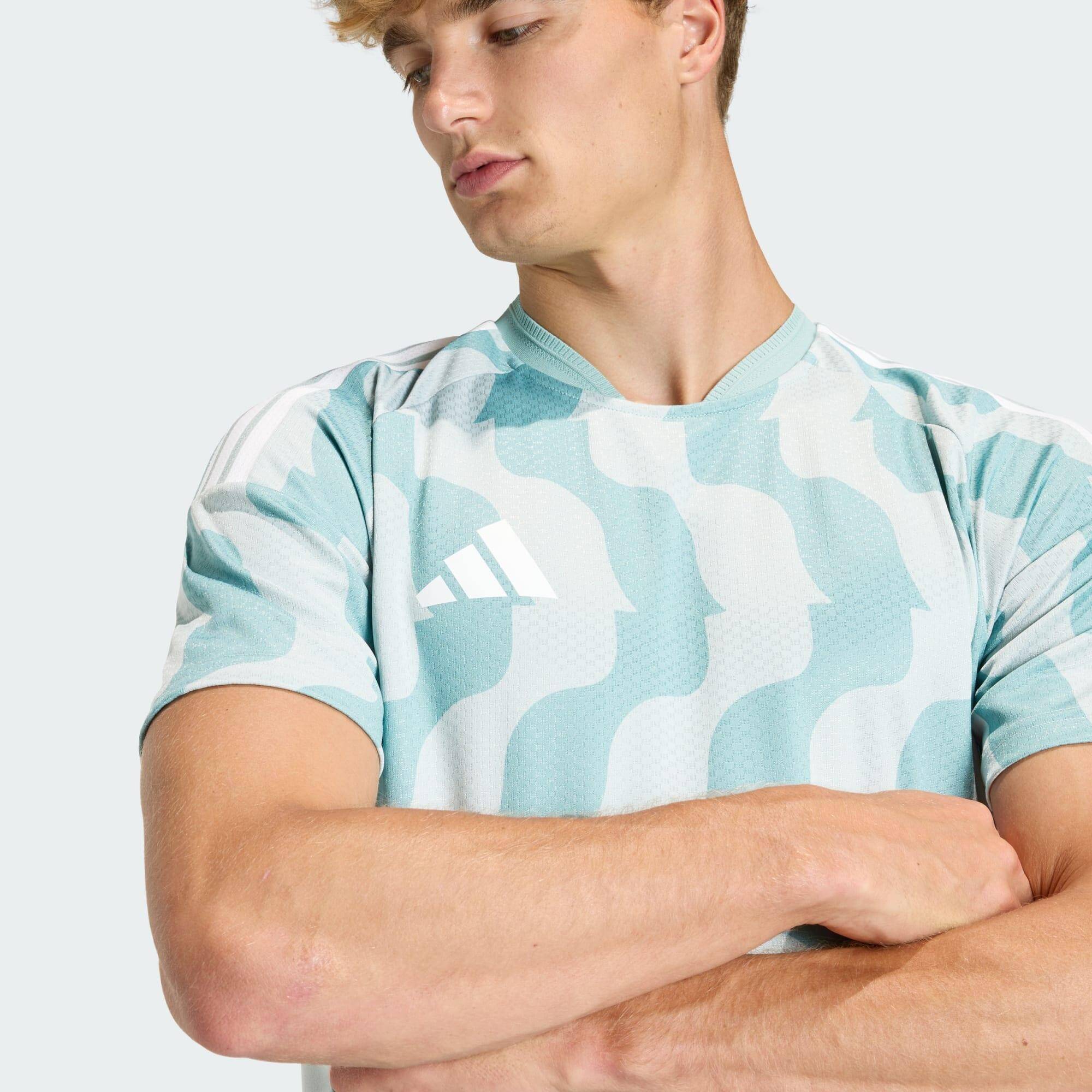 Adidas T26 CM GFX JSYM Men Football JERSEYS Green -  4