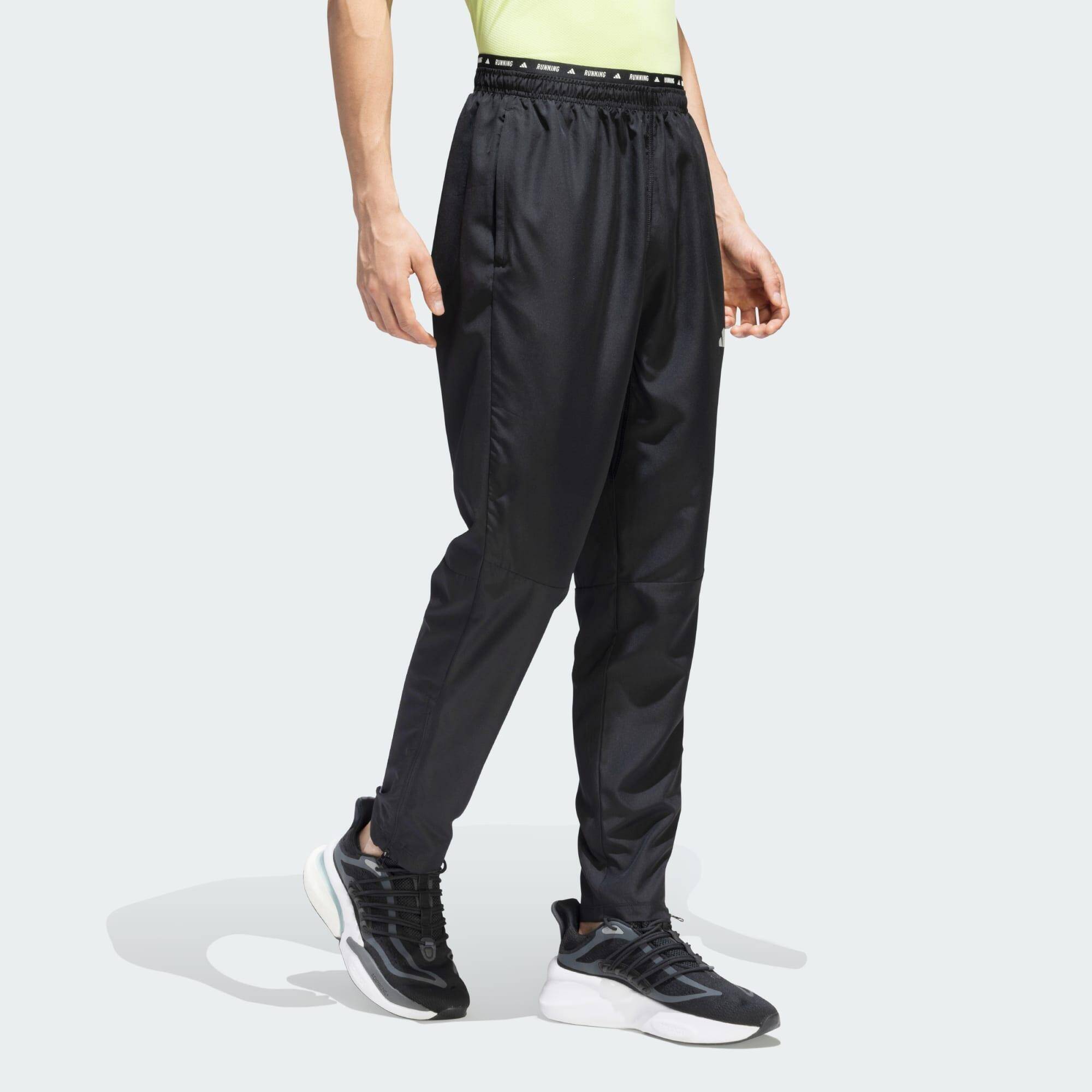 Adidas Run 3S Pnt M Men Running Track Pant Black -  4