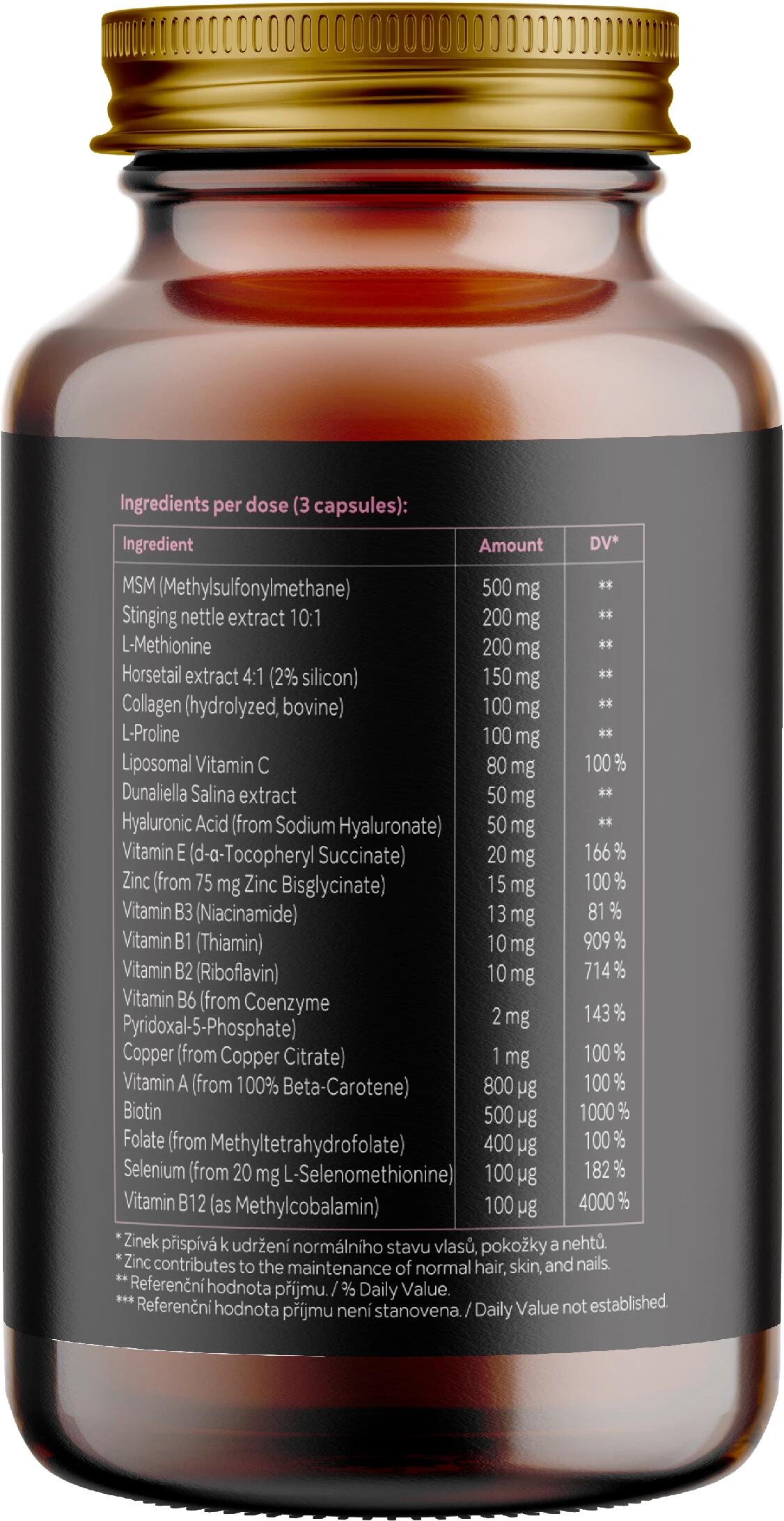 Vitamínový doplněk stravy pro vlasy, nehty a pleť Women Beauty Bomb® 2/6
