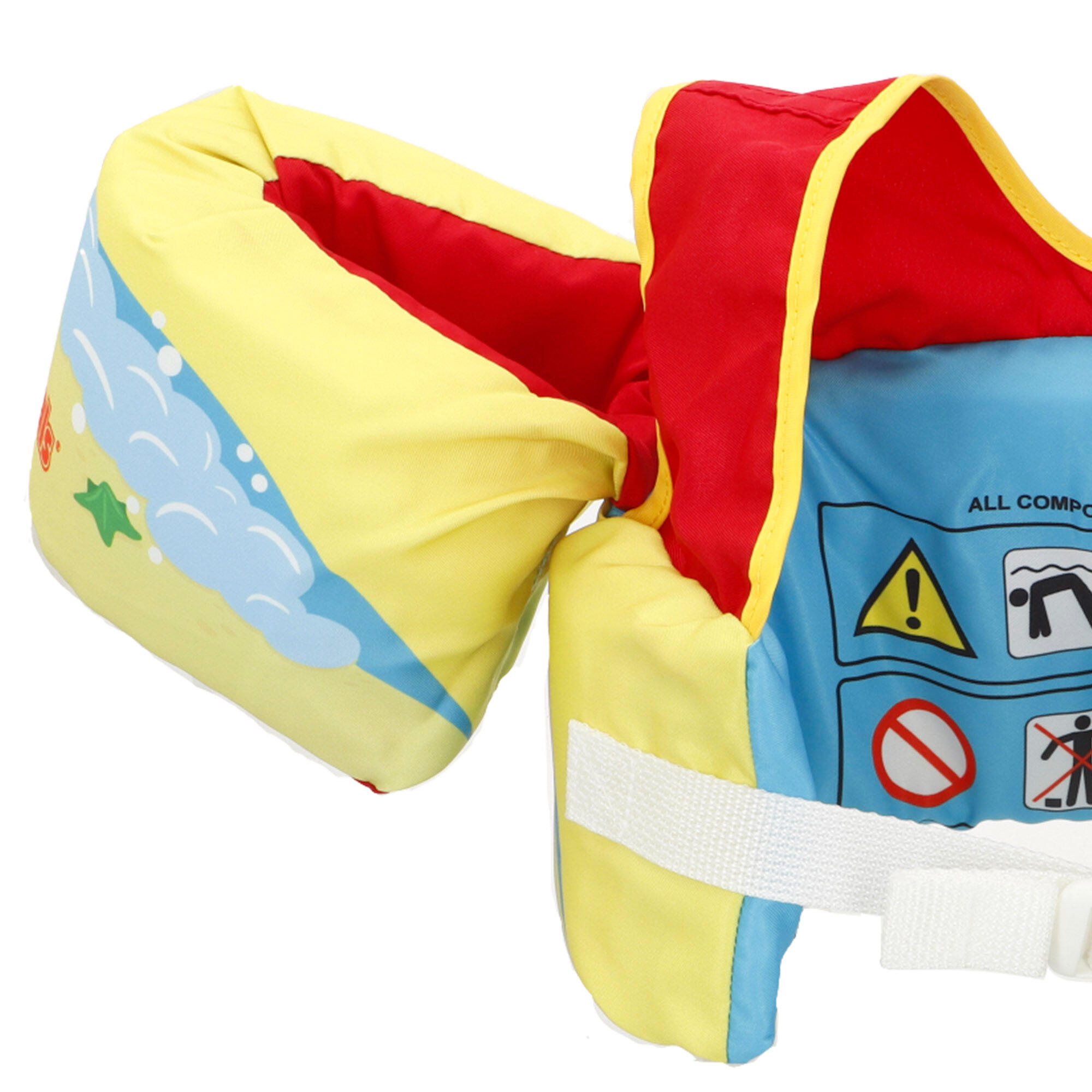 Colete salva-vidas Aqua Sport para crianças caranguejo 15-30 kg ajustável 6/7