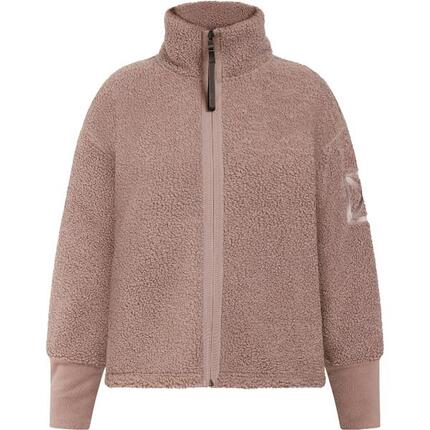 Mella Full-Zip Vest Dames Lange rits fleece Bark