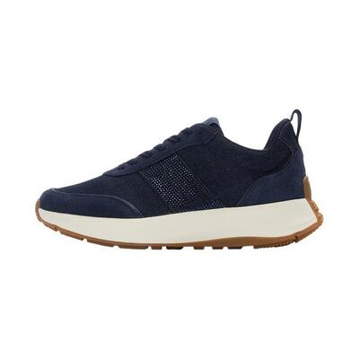 Fitflop fitflop f-mode flow crystal denim/suede sneakers donkere denim 37