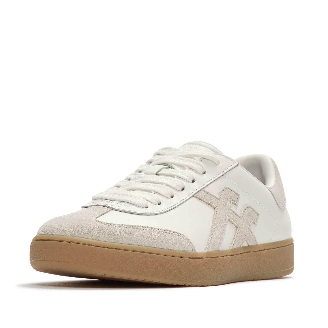 FITFLOP FitFlop The Dash Mens T-Toe Leather/Suede Sneakers  WIT 41 6/7